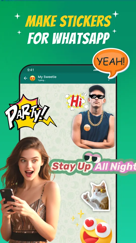 Sticker Vibe screenshot: Make stickers for WhatsApp