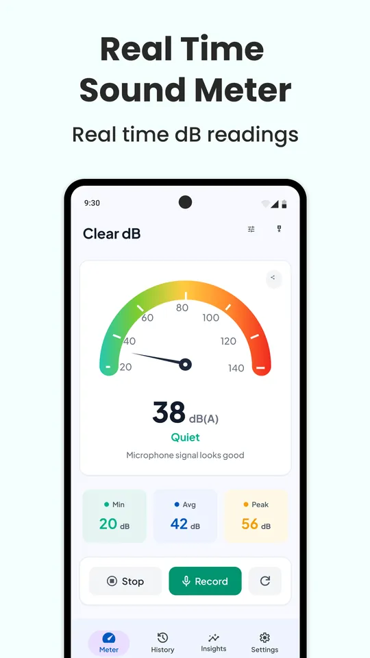 True Decibel screenshot: Real-time sound meter